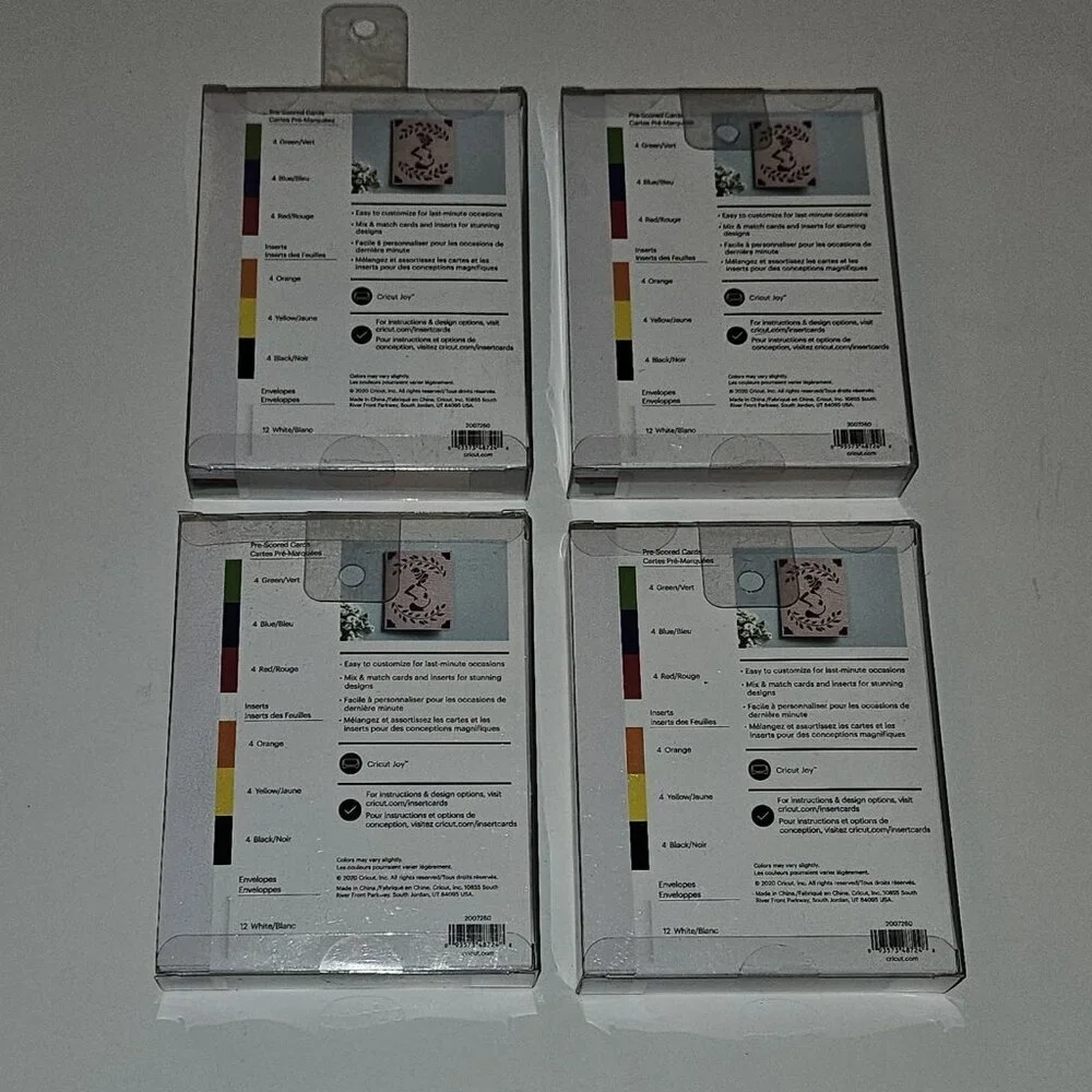 Cricut Joy Insert Cards Envelopes Lot 8 Pkgs Fingerpaint Romantic Sensei READ